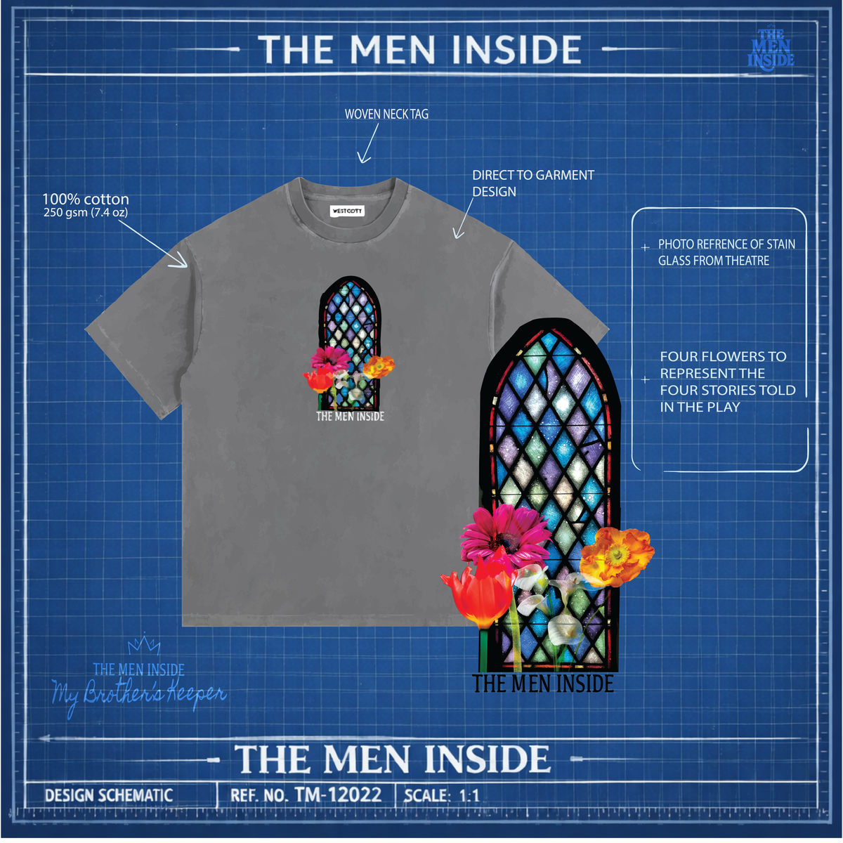 The Men Inside – Stain Glass Tee