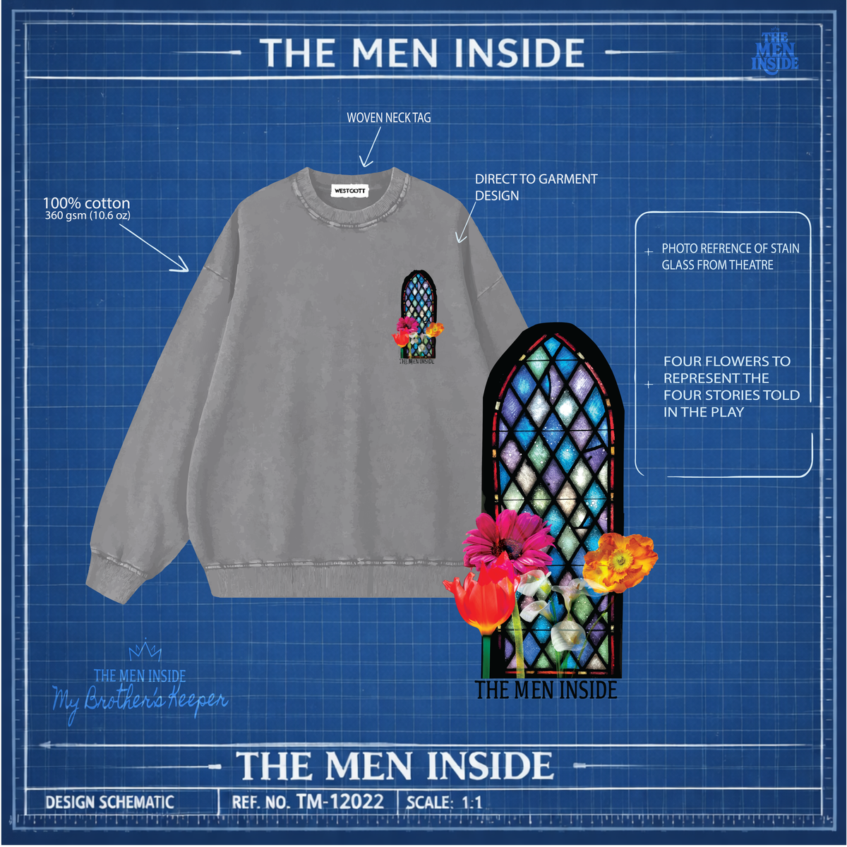The Men Inside – Stain Glass Crewneck