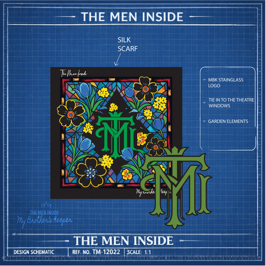 The Men Inside – Silk Scarf